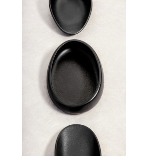 BALI GALET BLACK PORCELAIN CUP