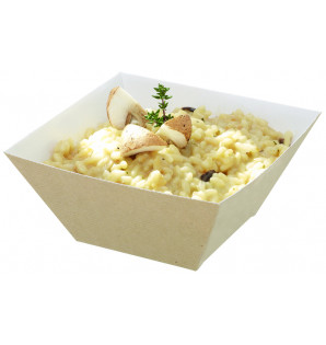 KRAFT/PET CUBIK BOWL 55CL