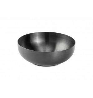 BLACK STAINLESS STEEL BOWL 22 CL
