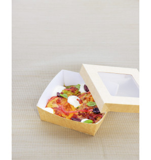 KRAFT NATURAL CONTAINER 1L + LID