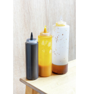 SAUCE AND CREAM CLEAR BOTTLE 36CL