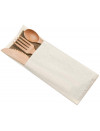 PREMIUM BAMBOO CUTLERY KIT 5/1 + PLACEMAT