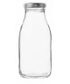 MILK BOTTLE 25CL + METAL SCREW CAP