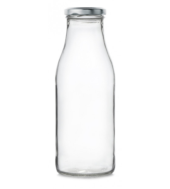 MILK BOTTLE 50CL + METAL SCREW CAP