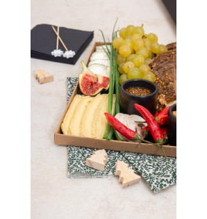 KRAFT/BLACK CATERLUX TRAY STRAIGHT EDGE ATLAS 1/1