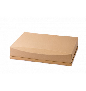 KRAFT/BLACK CATERLUX TRAY STRAIGHT EDGE ATLAS 1/1