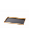 KRAFT/BLACK CATERLUX TRAY STRAIGHT EDGE ATLAS 1/2