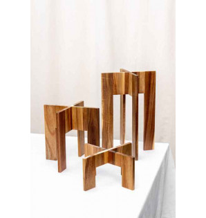 ACACIA NESTING RISER (SET OF 3)