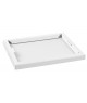 WHITE THEMA MEALTRAY BASE  (FLAT)