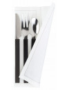 WHITE PRE-CUT NAPKIN ON ROLL (6x100)