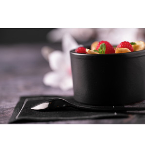 BLACK PRE-CUT NAPKIN (6x100)