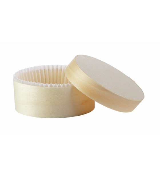 WOODBOX 30CL (BASE + WHITE PET BAKING CUP + LID)