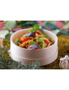 WOODBOX 1L (BASE + WHITE PET BAKING CUP + LID)