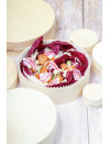WOODBOX 1,5L (BASE + WHITE PET BAKING CUP + LID)