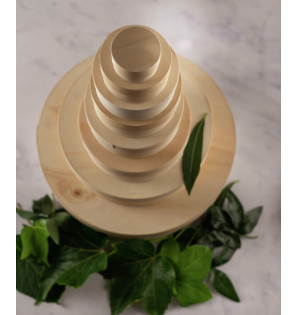 WOODBOX 5CL (BASE + WHITE PET BAKING CUP + LID)