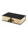 BLACK/KRAFT "XL" ALLURE BOX WITH RIBBON
