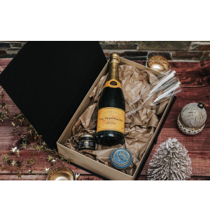 BLACK/KRAFT "XL" ALLURE BOX WITH RIBBON