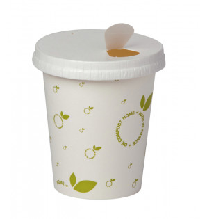 FLAT LID WITH STRAW SLOT FOR 20CL CUP