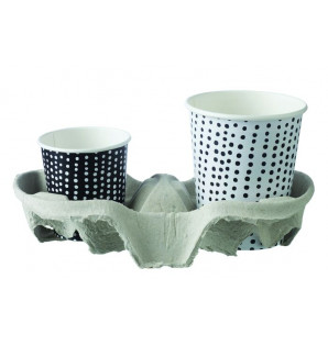 x4 CUP CARRY TRAY (DIVISIBLE 2x2)