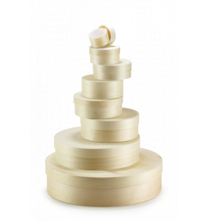 WOODBOX 60CL (BASE + WHITE PET BAKING CUP + LID)