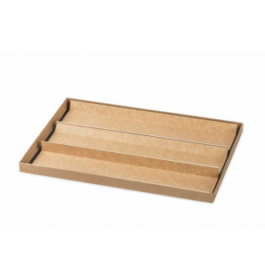 PAPERBOARD INSERT FOR SERVING TRAYS