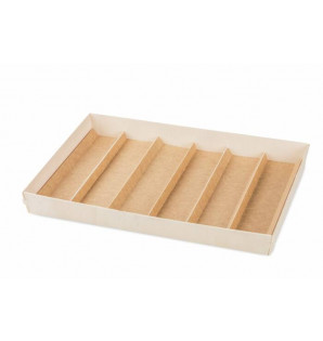 PAPERBOARD INSERT FOR SERVING TRAYS