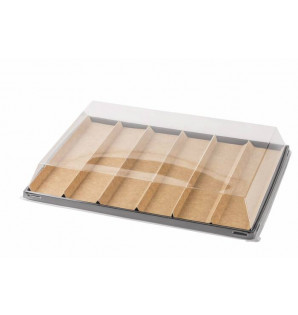 PAPERBOARD INSERT FOR SERVING TRAYS