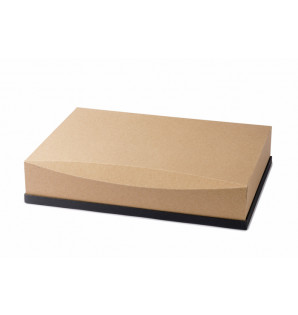 CATERLUX GN 1/2 LID KRAFT AND BLACK