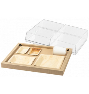 BIODINE MEAL TRAY "VERSION A" + RPET LID